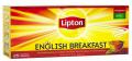 Чай LIPTON,черный, english breakfast, 25пак