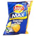 Чипсы Lays Max сметана и лук