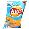 Чипсы Lays сметана и зелень