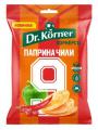 Чипсы цельнозерновые «Dr.Korner», кукурузно-рисовые, с паприкой и чили, 50г