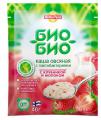 Каша «Био-Био» овсяная клубника с молоком, 40г