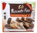 Печенье Auchan Biscuits Fins, ассорти с бельгийским шоколадом, 750г