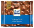 Шоколад молочный Ritter Sport, с обжаренным орехом макадамия, 100г