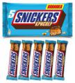 Шоколадный батончик Snickers «Криспер» мультипак, с жареным арахисом, рисовыми шариками и карамелью, 200г